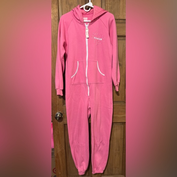 Rebecca Zamolo #zamfam Hooded Sweatshirt and Pink Onesie size S - Picture 3 of 5